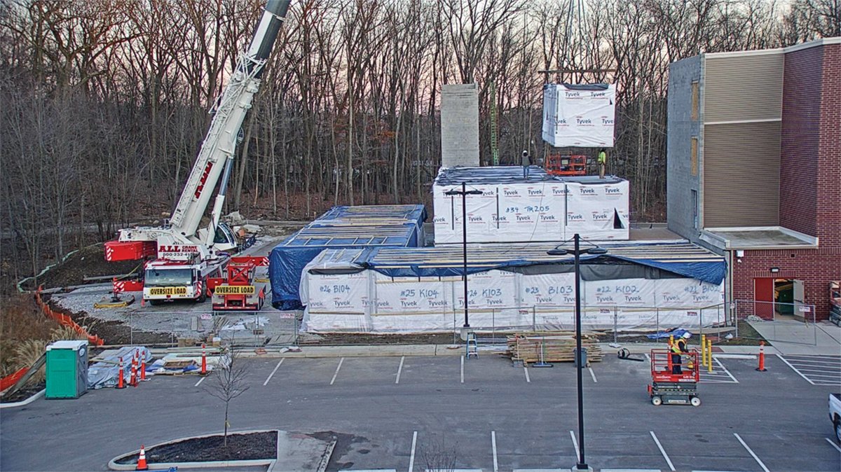 Modular construction project of Tover Volume Elements (ToVee) based in Ohio, USA