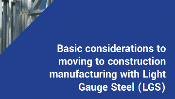 Mini Guides - Basic considerations for manufacturing with light steel