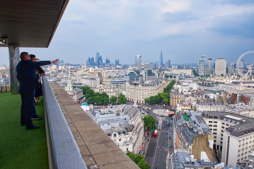 The iconic London skyline was a sight to see for guests who braved the rail strikes to attend