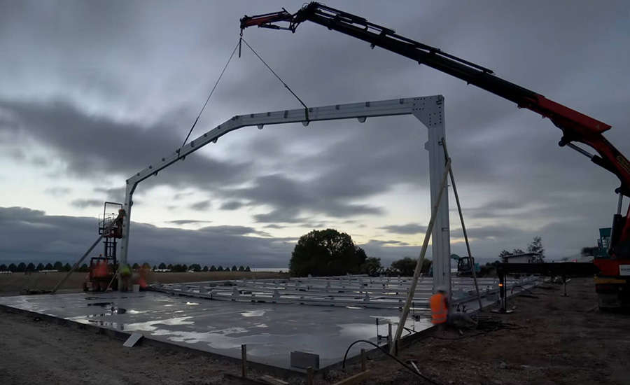 Central Steel Framing - Smoking Joe’s Honey 650sqm (6997sqft) shed installed in one day
