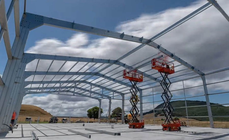 Central Steel Framing - Smoking Joe’s Honey 650sqm (6997sqft) shed installed in one day