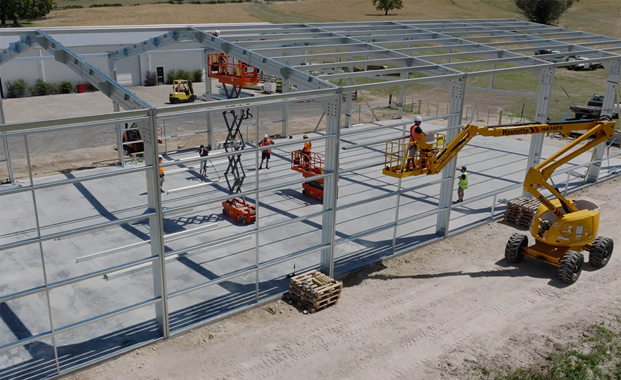 Central Steel Framing - Smoking Joe’s Honey 650sqm (6997sqft) shed installed in one day