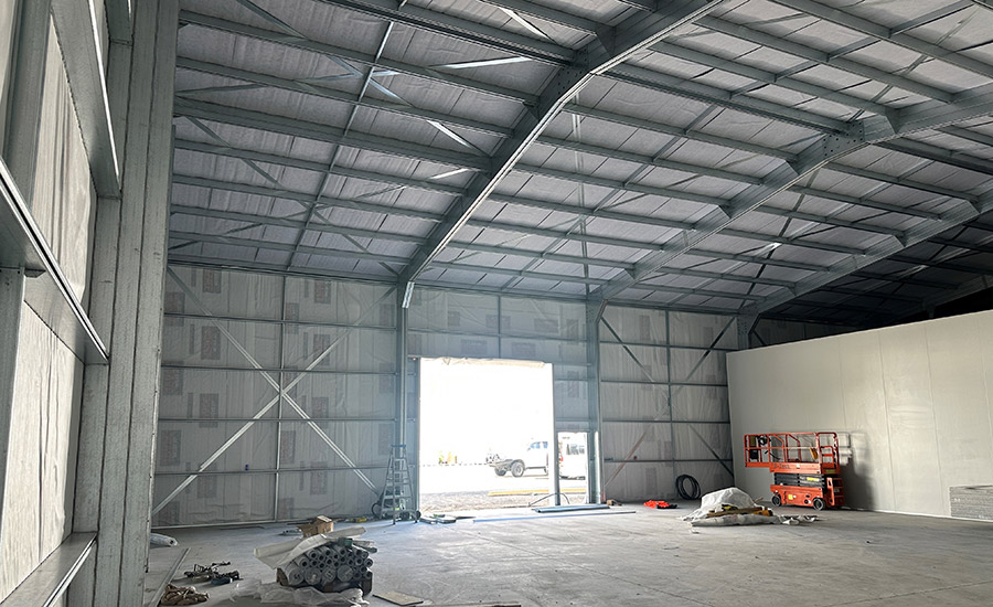 Internal view – near completion.