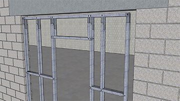 X-TENDA™ 3600 Telescopic Framing Fits Uneven & Non-Level Spaces