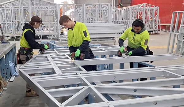 Uniplan light steel framing assembly