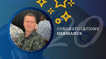 Hermanus du Plessis celebrates 20 years at Howick