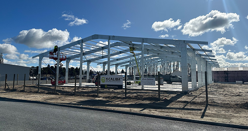 large span structural portal construction