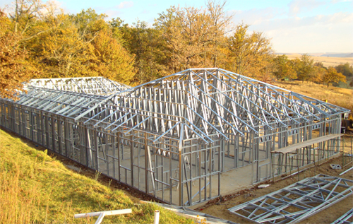 house with light gauge steel framing - Oaklands Farmstay &ndash; Sth Africa