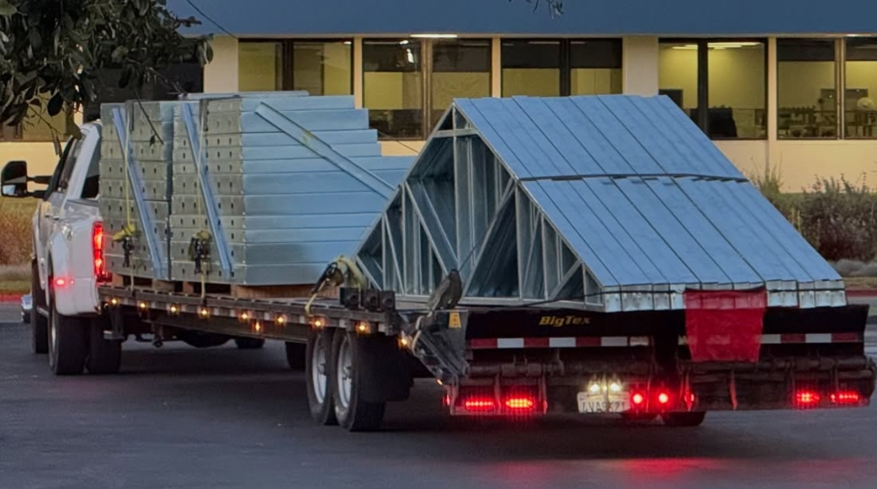 All Metal Framing delivery to site - Image courtesy of All Metal Framing