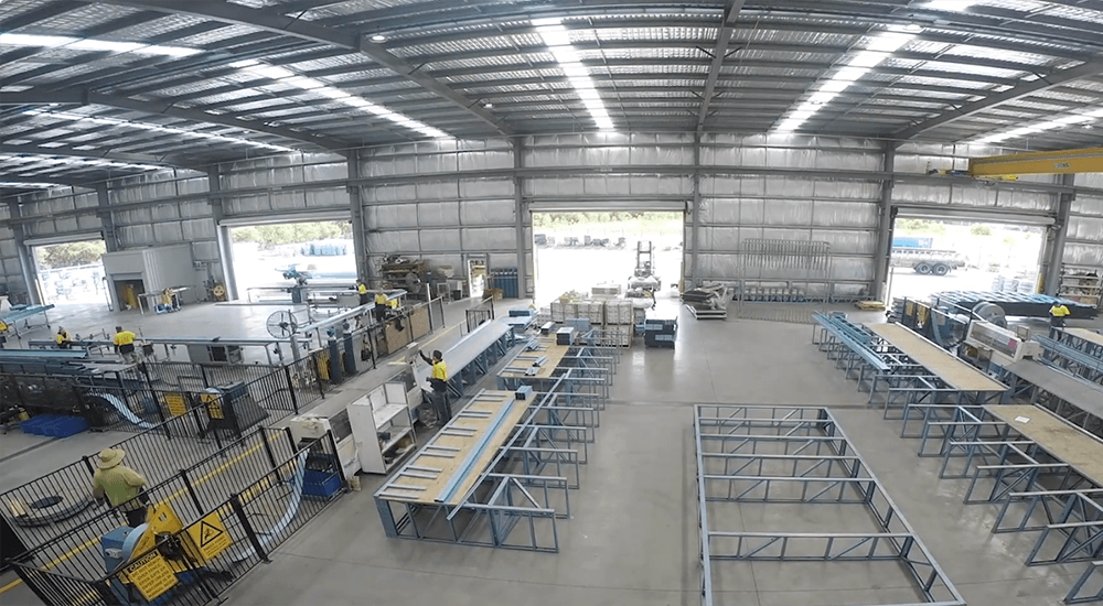 queensland steel frame houses in factory
