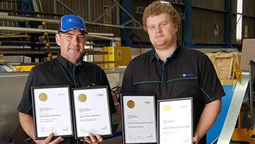 Jason Nicholson & Harrison Switzer-Corbett Apprenticeship Completed